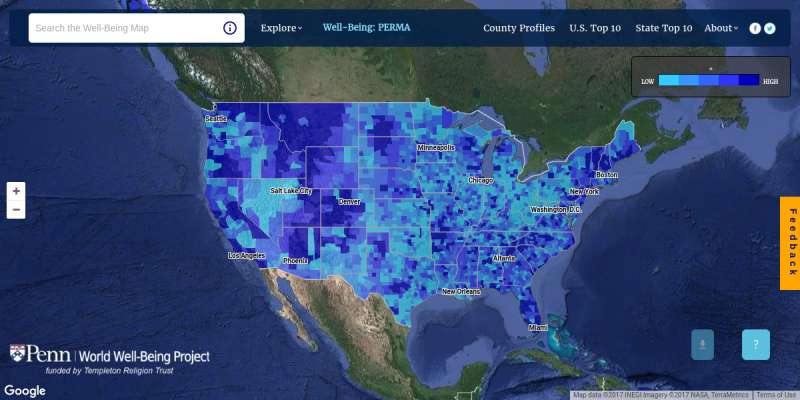 Penn interactive map shows community traits built from more than 37 billion tweets