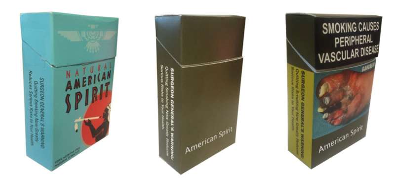 Plain cigarette packaging may reduce incorrect impression of product's safety