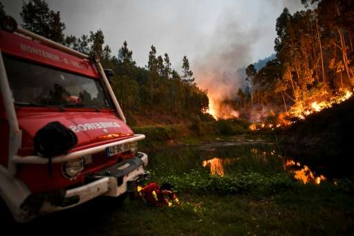 Portuguese President Marcelo Rebelo praised the work of firefighters in tackling the deadly forest fires
