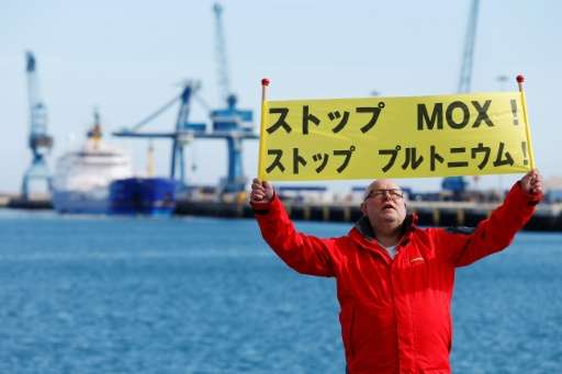 Protesters say the nuclear shipment is too dangerous