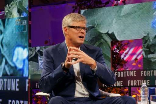 Qualcomm chief Steve Mollenkopf, pictured in July 2017, said the chipmaker's legal war with Apple is about defending his company