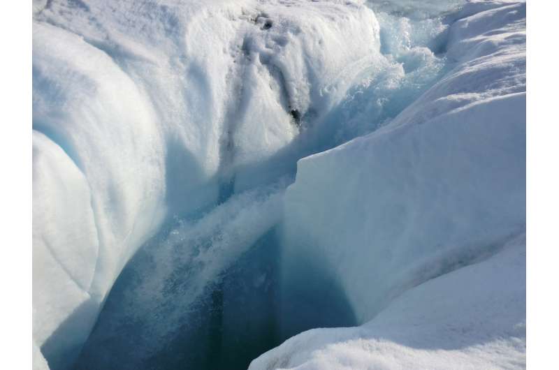 Radar reveals meltwater's year-round life under Greenland ice