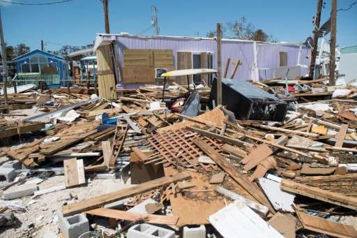 Residents estimate that Irma destroyed three-quarters of homes at the  Seabreeze Trailer Park in Islamorada, in the Florida Keys
