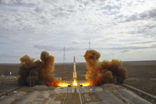 Russian booster rocket puts US satellite in orbit