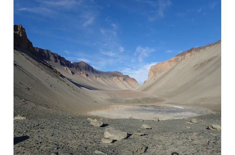 Salt pond in Antarctica, among the saltiest waters on Earth, is fed from beneath