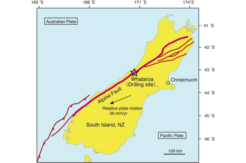 Sampling of the active alpine fault in New Zealand reveals extreme hydrothermal conditions