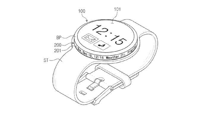 Samsung patent application explores watch rim for second display