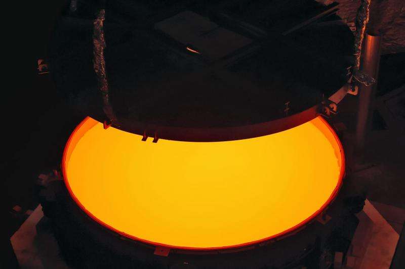 Secondary mirror of ELT successfully cast — largest convex mirror blank ever created