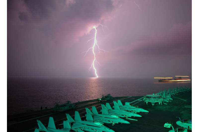 Ship exhaust makes oceanic thunderstorms more intense