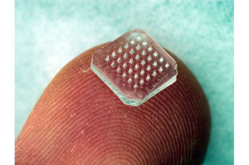 Skin vaccination with microneedle patch, influenza fusion protein improves efficacy of flu vaccines