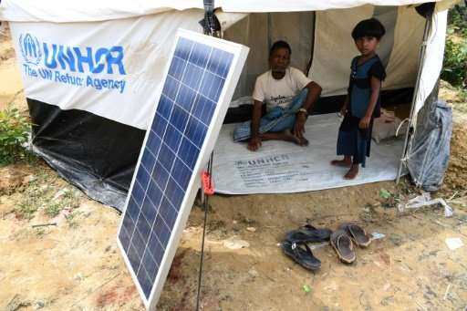 Solar panels were among the few precious possessions Rohingya refugees grabbed as they fled their villages in Myanmar