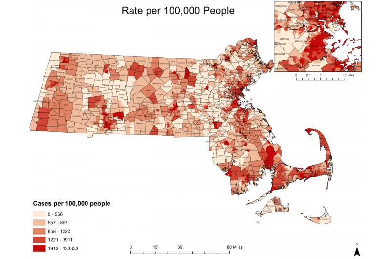 Spatial epidemiology used to identify 3 key hepatitis C hotspots in Massachusetts