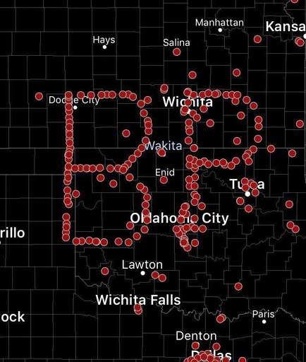 Storm chasers honor "Twister" star with GPS tribute