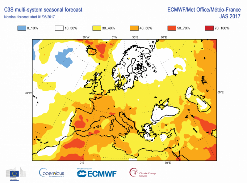 Summer heat to test Copernicus programme’s prediction service
