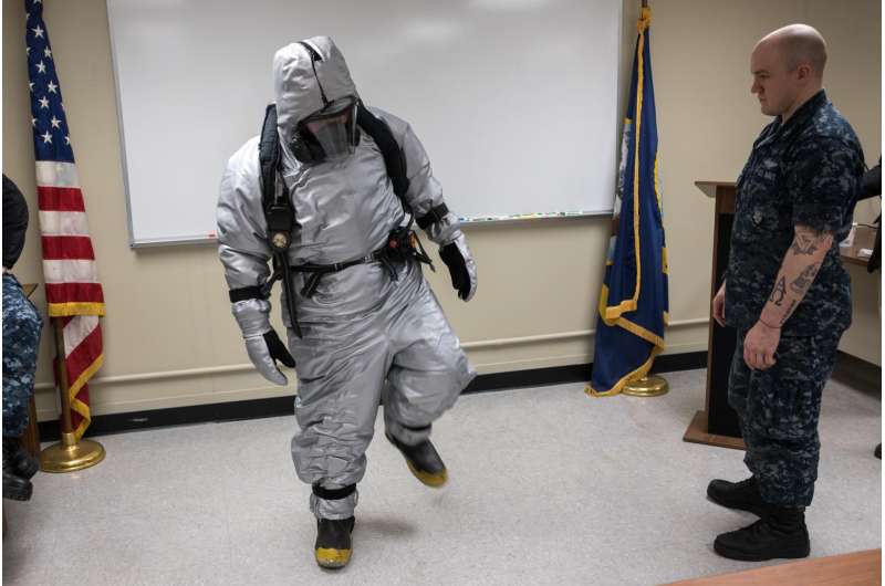 Taking the heat: Navy tests new submarine steam suits