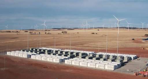 Tesla 100 MW/129 MWh Powerpack system by billionaire entrepreneur Elon Musk is connected to a wind farm operated by French energ