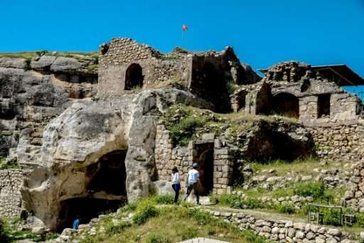 The caves in the cliffs overlooking Hasankeyf, which has been home to Romans, Byzantines and Turkik tribes over 10,000 years of 