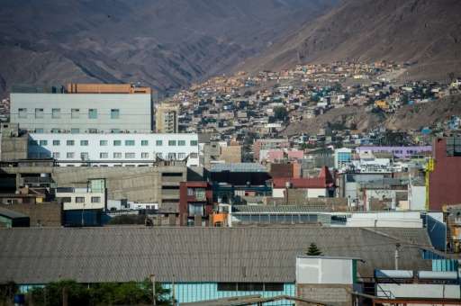 The city of Antofagasta in northern Chile