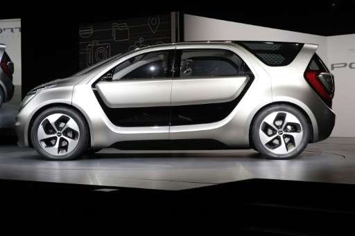 The company said the Chrysler Portal concept car, seen January 2, 2017, can be used in &quot;semi-autonomous operation,&quot; wh