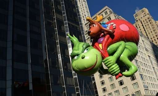The Dr. Seuss Grinch and Max balloon during the 91st Annual Macy's Thanksgiving Day Parade. Researchers say automated programs o