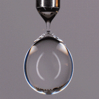 The dynamic surface tension of water