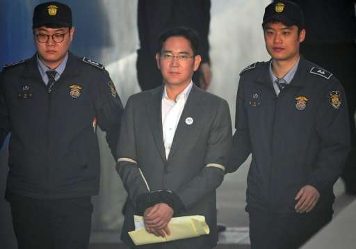 The firm's de facto leader Lee Jae-Yong is in custody after a February indictment over a nationwide bribery scandal that toppled