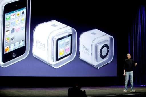 The iPod shuffle and nano were unveiled by late Apple co-founder Steve Jobs