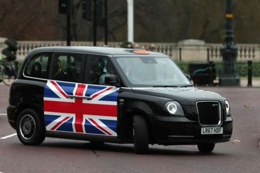 The new electric TX eCity taxi took a spin near Buckingham Palace.
