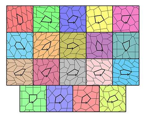 There are only 15 possible pentagonal tiles, research proves