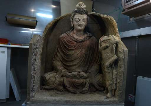 The statue of Buddha, which is thought to date from somewhere between the third and the fifth century, was remarkably well-prese