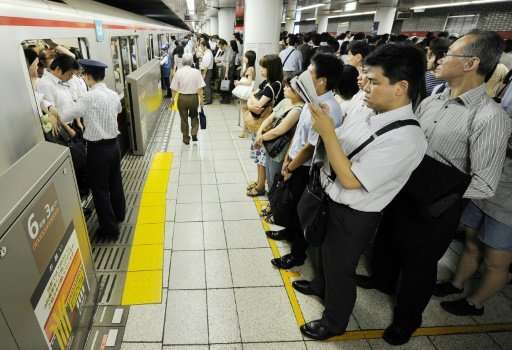 Tokyo trains are notoriously busy