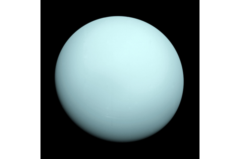 Topsy-turvy motion creates light switch effect at Uranus