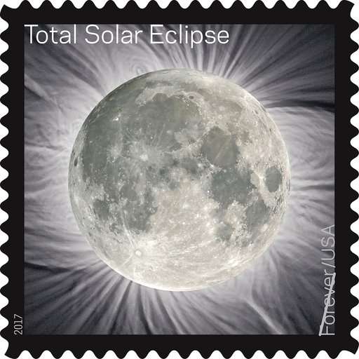 Touch new stamp and presto, total solar eclipse becomes moon