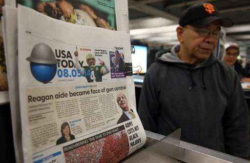 US newsstands are increasingly rare as readers turn to online platforms for information