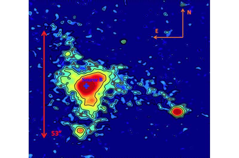 Vast luminous nebula poses a cosmic mystery