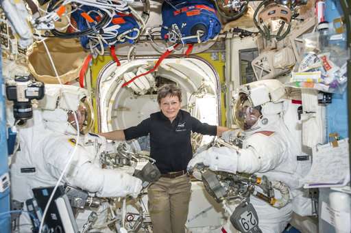 Veteran NASA spacewoman getting three extra months in orbit