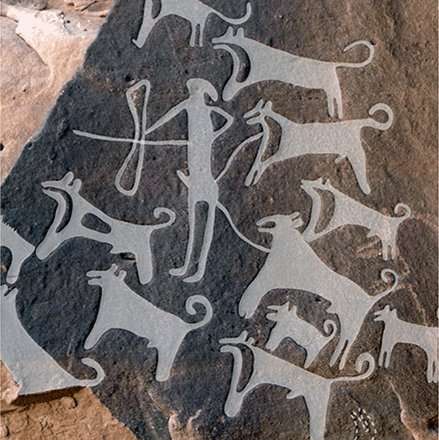 Wall carvings in Saudi Arabia appear to offer earliest depiction of dogs