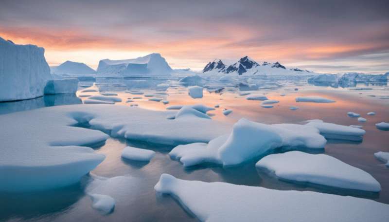 Warm waters melting Antarctic ice shelves may have appeared for the first time in over 7,000 years