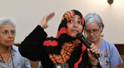 Yemeni Nobel Peace Prize laureate Tawakkol Karman calls for a global tribunal to prosecute executives of multinational corporati