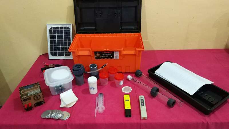 A new portable system of water quality assessment in developing countries