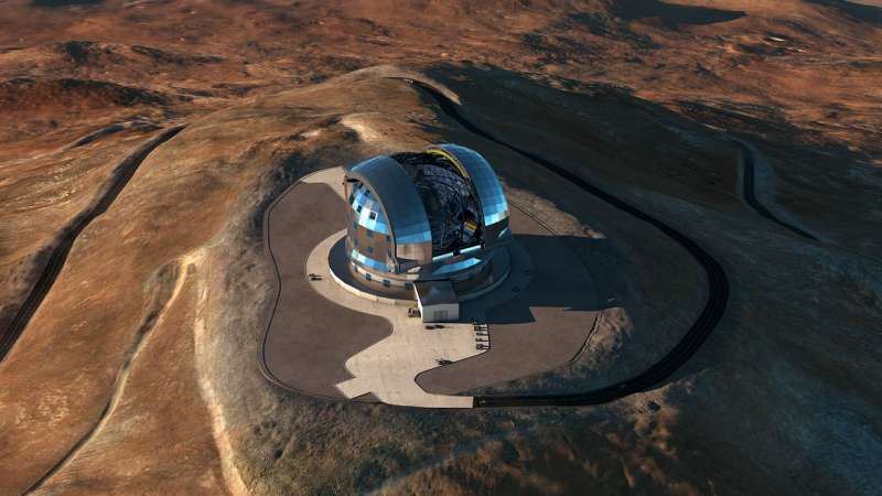 An extremely large hole has been dug for the Extremely Large Telescope