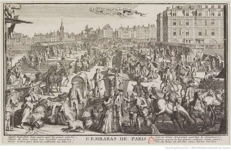 Car-free Paris? It was already a dream in 1790