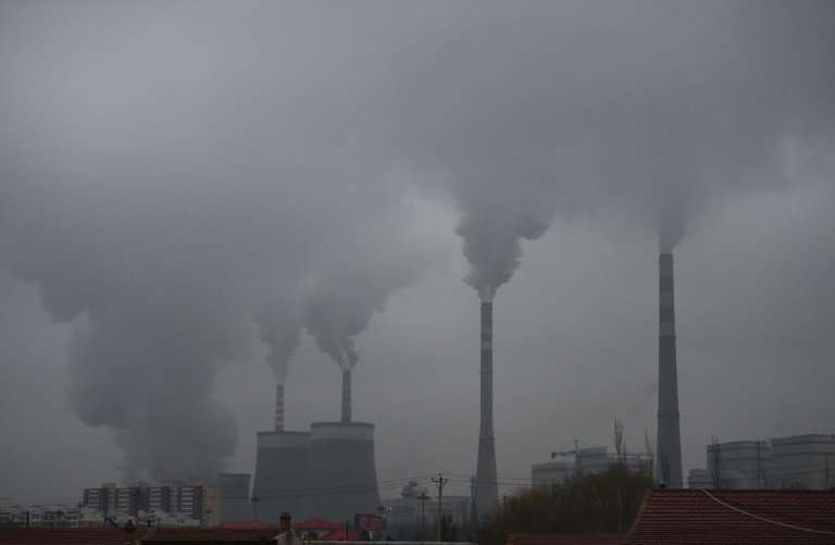 Coal-fired power stations such as this one in China are contributing to CO2 pollution