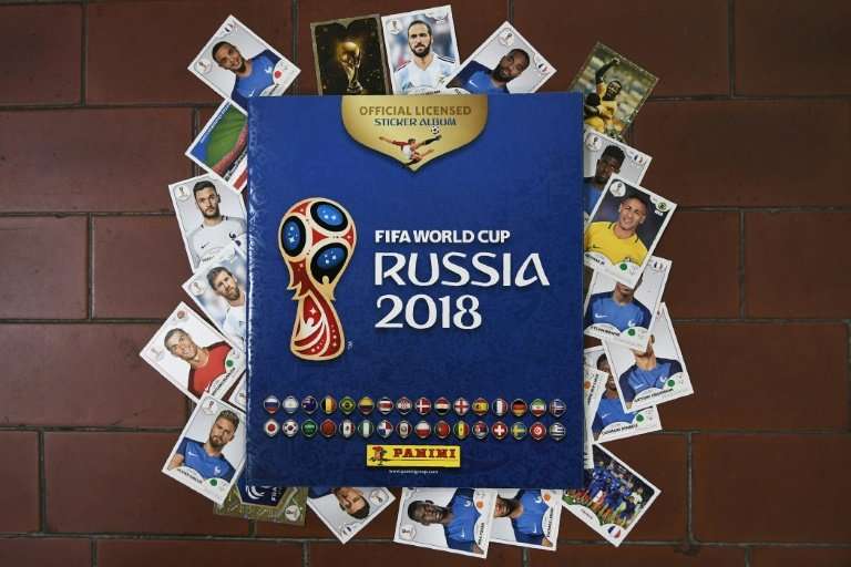 Collectible albums and cards for the 2018 Russia football World Cup, created by the Panini Group at their factory in Modena, nor