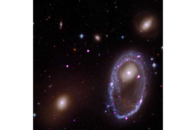 Cosmic collision forges galactic one ring in X-rays