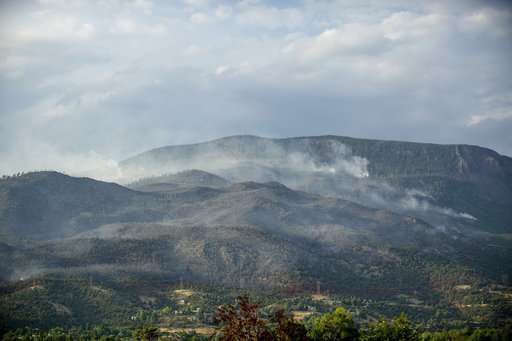 Fires menace US West, tornado touches Colorado wildfire site