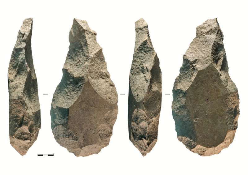 Giant handaxes suggest that different groups of early humans coexisted in ancient Europe