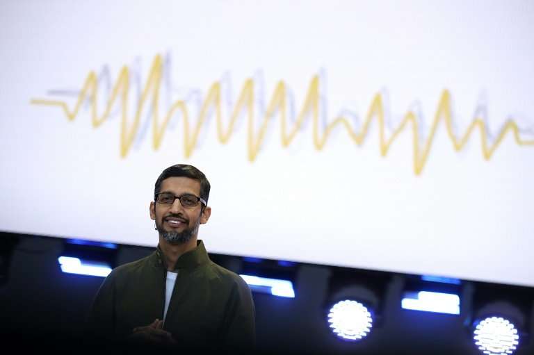 Google CEO Sundar Pichai unveiled new technology that enables the tech giant's digital assistant to sound like a real person, wi