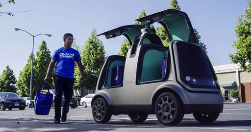 Grocery delivery, with no humans drivers, is underway