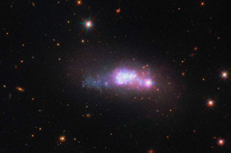 Hubble spots a lonely blue dwarf